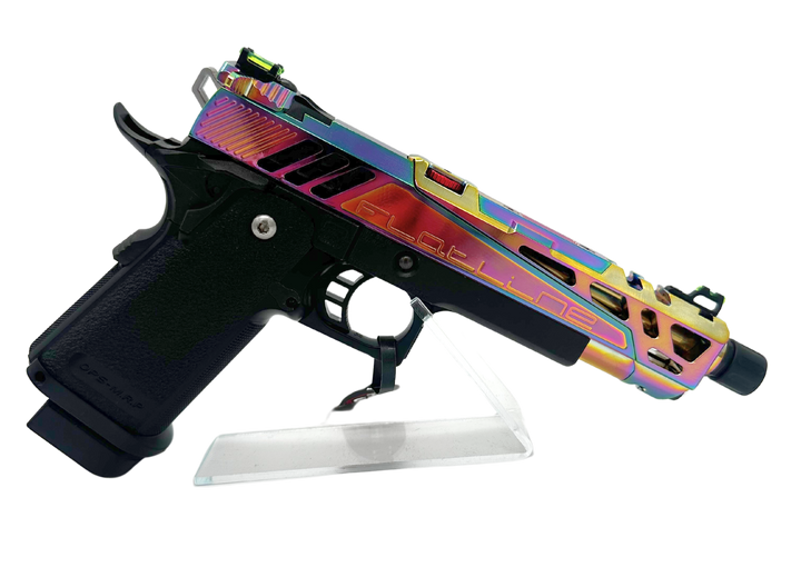 Full Auto Custom Tokyo Marui 5.1 Airsoft Pistol Electroplated Rainbow - image 2