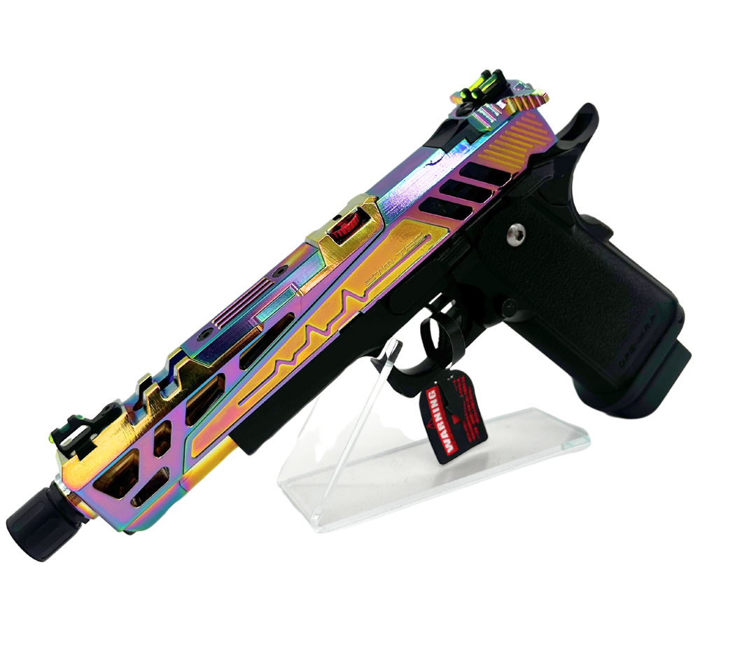 Full Auto Custom Tokyo Marui 5.1 Airsoft Pistol Electroplated Rainbow - image 3