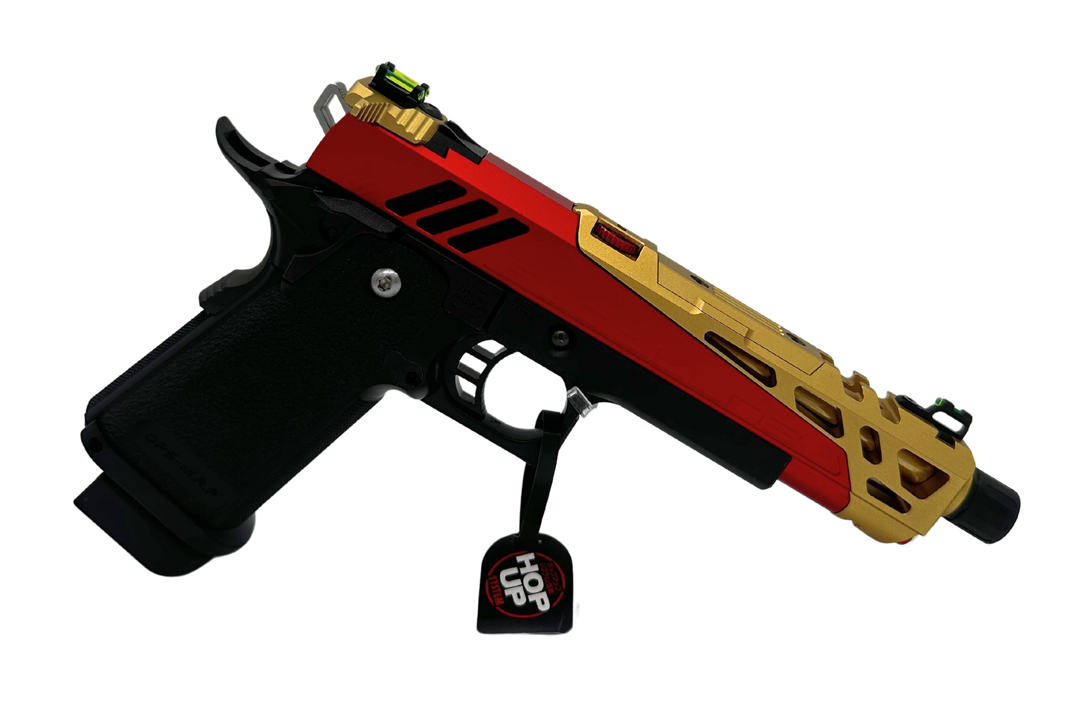 Full Auto Custom Tokyo Marui 5.1 Airsoft Pistol Red/Gold - image 2