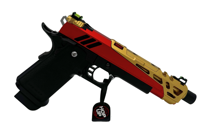 Full Auto Custom Tokyo Marui 5.1 Airsoft Pistol Red/Gold - image 2