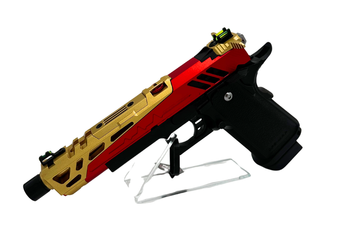 Full Auto Custom Tokyo Marui 5.1 Airsoft Pistol Red/Gold - image 3