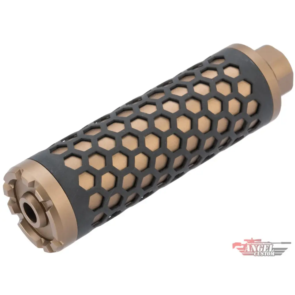 Angel Custom HIVE Airsoft Suppressor 37mm X 130mm (Black