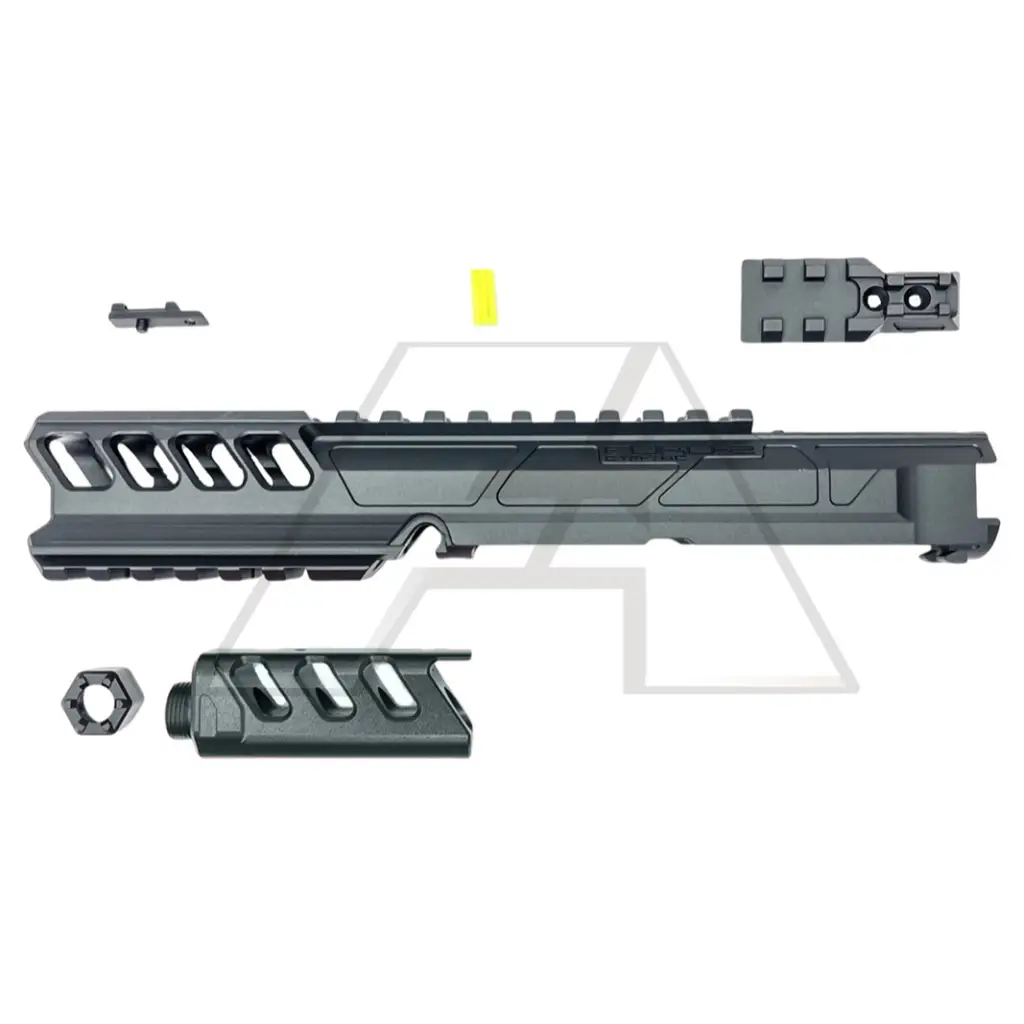 CTM CNC FUKU-2 Long CNC General Upper Set for AAP-01 Airsoft Pistols Action Army GBB Slide Black