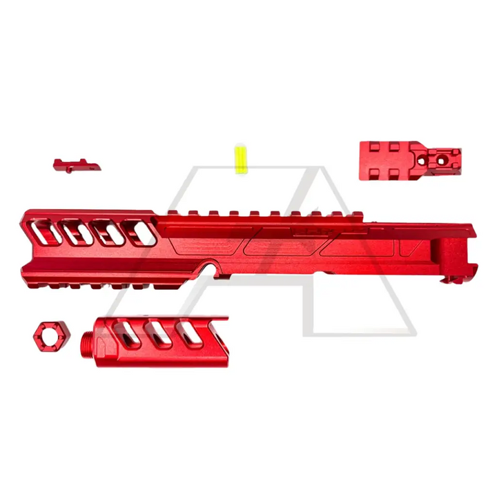 CTM CNC FUKU-2 Long CNC General Upper Set for AAP-01 Airsoft Pistols Action Army GBB Slide Red