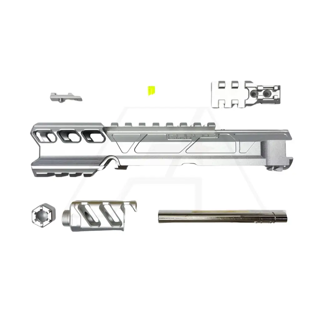  CTM CNC FUKU-2 CNC "V1" General Upper Set for AAP-01 Airsoft Pistols Action Army Inner Barrel cover Slide Sight Silver