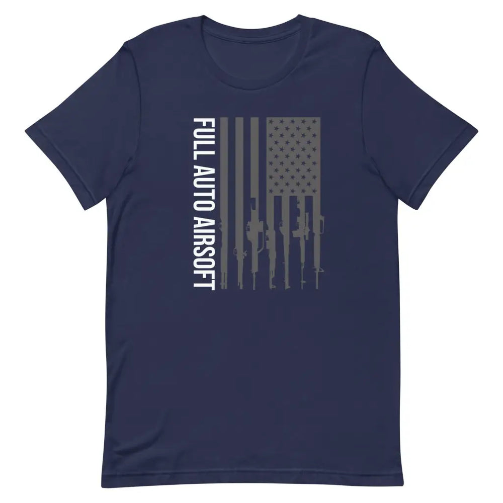 Full Auto Airsoft Flag Shirt - Navy / XS