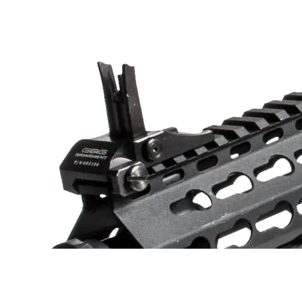 G&G Combat Machine CM16 SRS Airsoft M4 AEG Rifle with Keymod Rail and flip up front sight