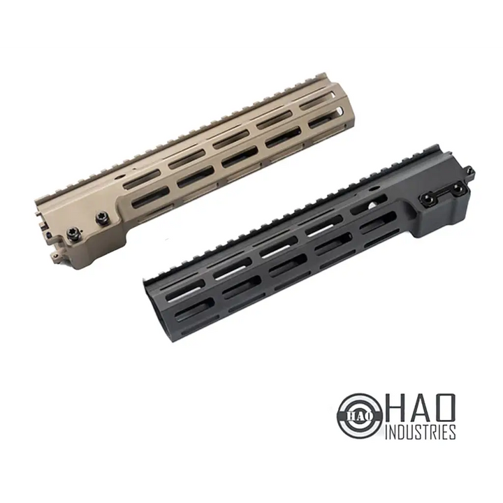 HAO MK16 M-Lok 10.5" Free Float Railed Handguard for Airsoft Rifles Tan Black FDE