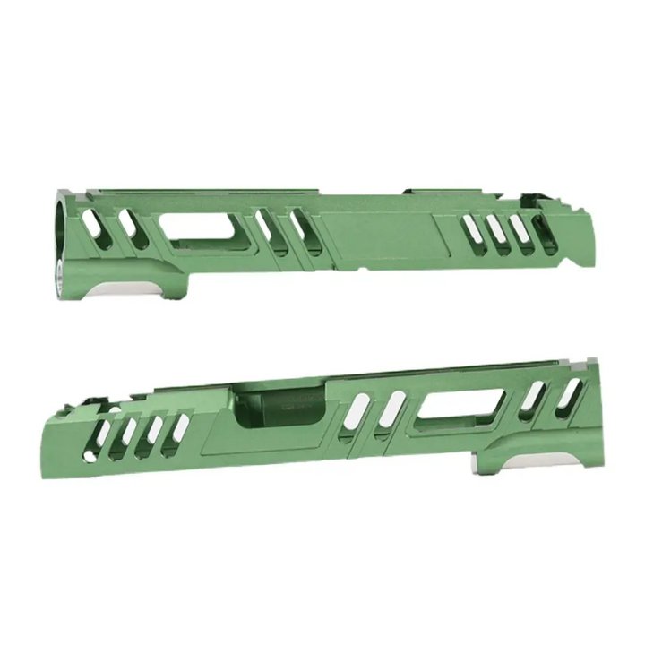 LA Capa Customs Conqueror Aluminum 5.1 Slide for Tokyo Marui Hi-Capa Airsoft Pistols LACapa Hicapa Green