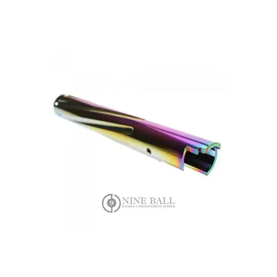 LayLax NINE BALL Hi-Capa 5.1 "Fixed" Aluminum Fluted Outer Barrel Rainbow