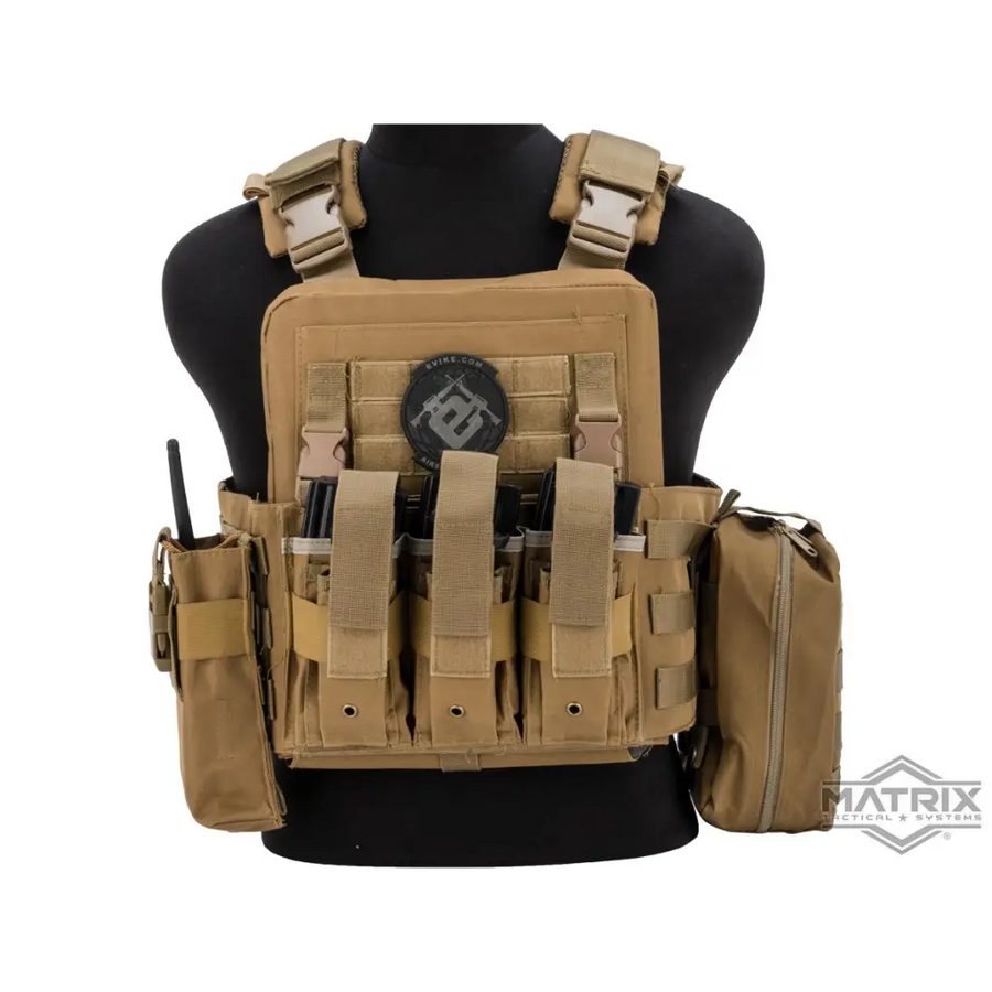 Matrix Adaptive Plate Carrier Tan with Cummerbund & Pouches