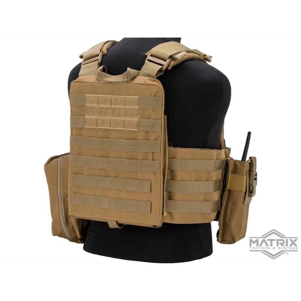 Matrix Adaptive Plate Carrier Tan with Cummerbund & Pouches