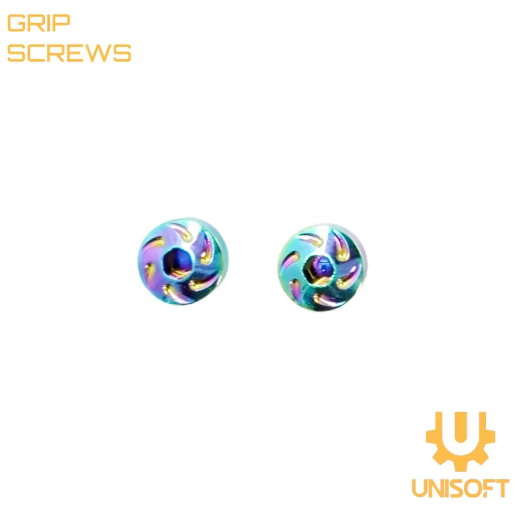 Unisoft Aluminum Grip Screws for Hi-CAPA Airsoft Pistols Rainbow