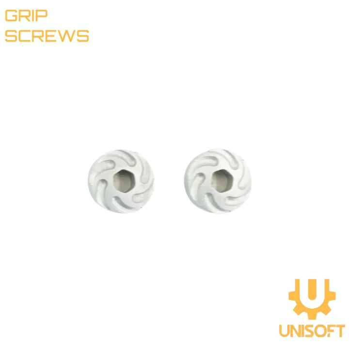 Unisoft Aluminum Grip Screws for Hi-CAPA Airsoft Pistols Silver