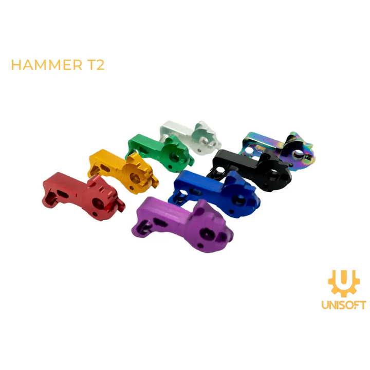 Unisoft Aluminum Hammer for Hi-CAPA Gas Blowback Airsoft Pistols Red Gold Green Blue Purple Rainbow Black Silver 