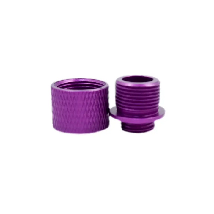 Unisoft Aluminum Threaded Barrel Adapter for Hi-Capa Gas Blowback Airsoft Pistols Purple