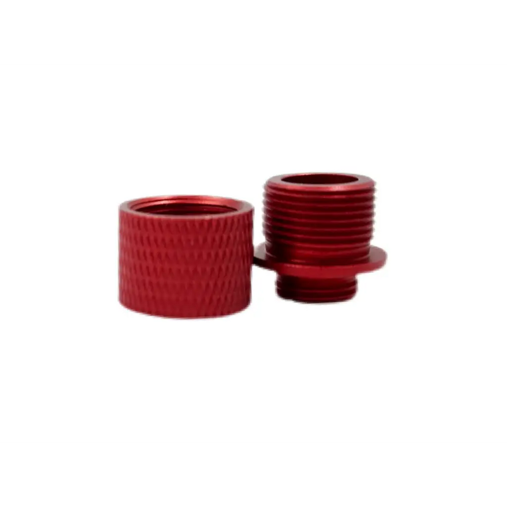 Unisoft Aluminum Threaded Barrel Adapter for Hi-Capa Gas Blowback Airsoft Pistols Red