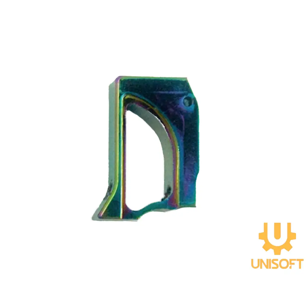 Unisoft Aluminum Trigger for Hi-CAPA Gas Blowback Airsoft Pistols Straight Curved Skeletonized Rainbow