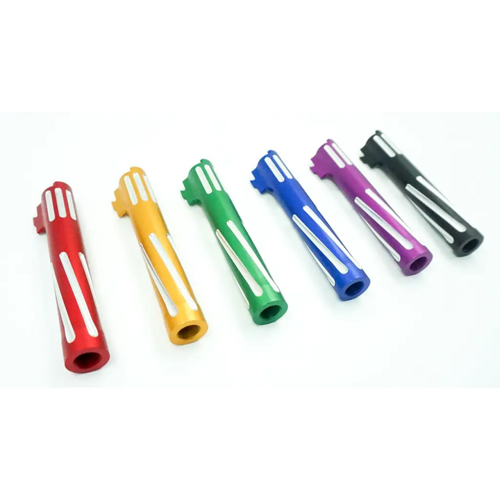 Unisoft Threaded Two-Tone Twisted Outer Barrel for TM 4.3 Hi Capa Rainbow Purple Red Green Blue Black