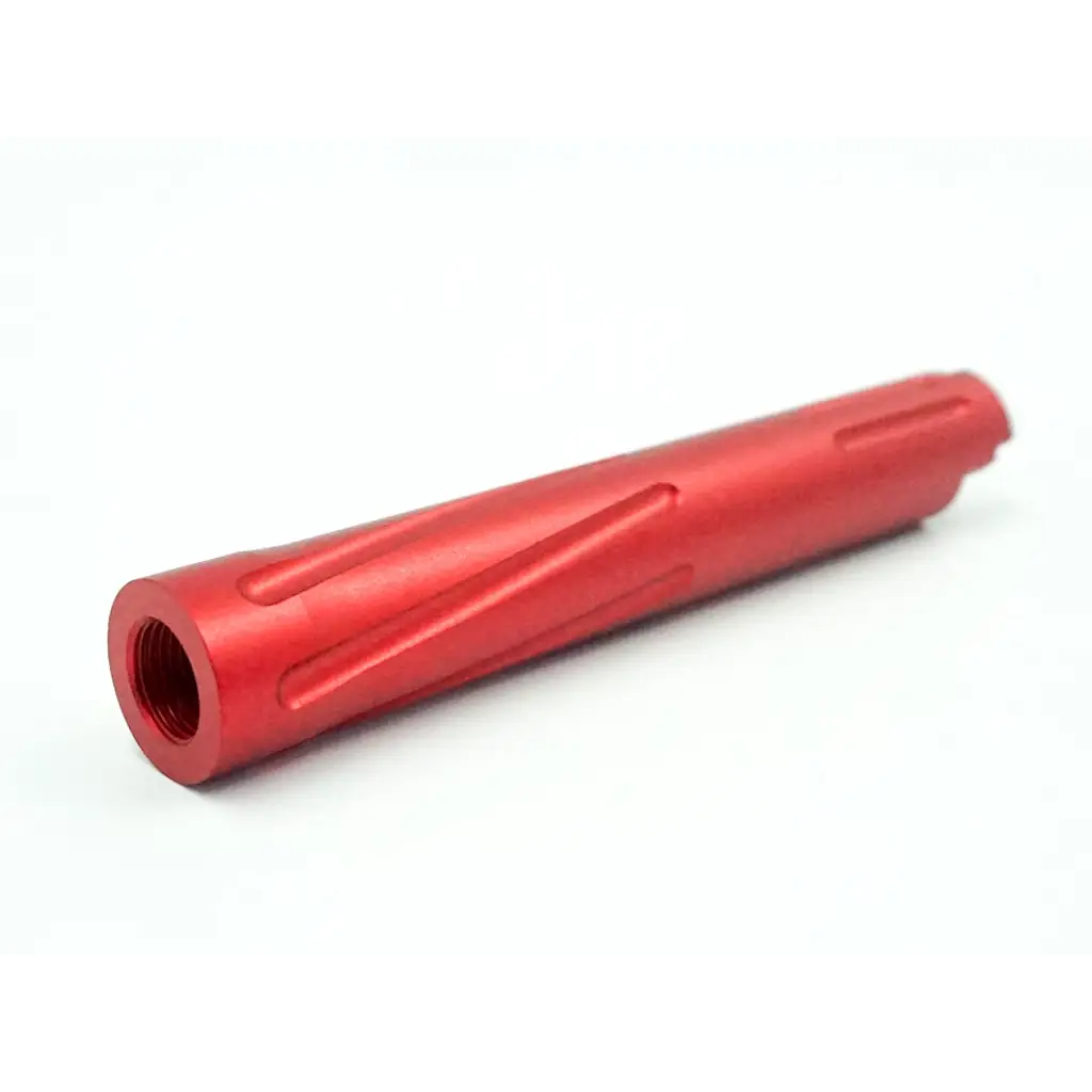 Unisoft Threaded Twisted Outer Barrel for TM 4.3 Hi Capa Solid Red